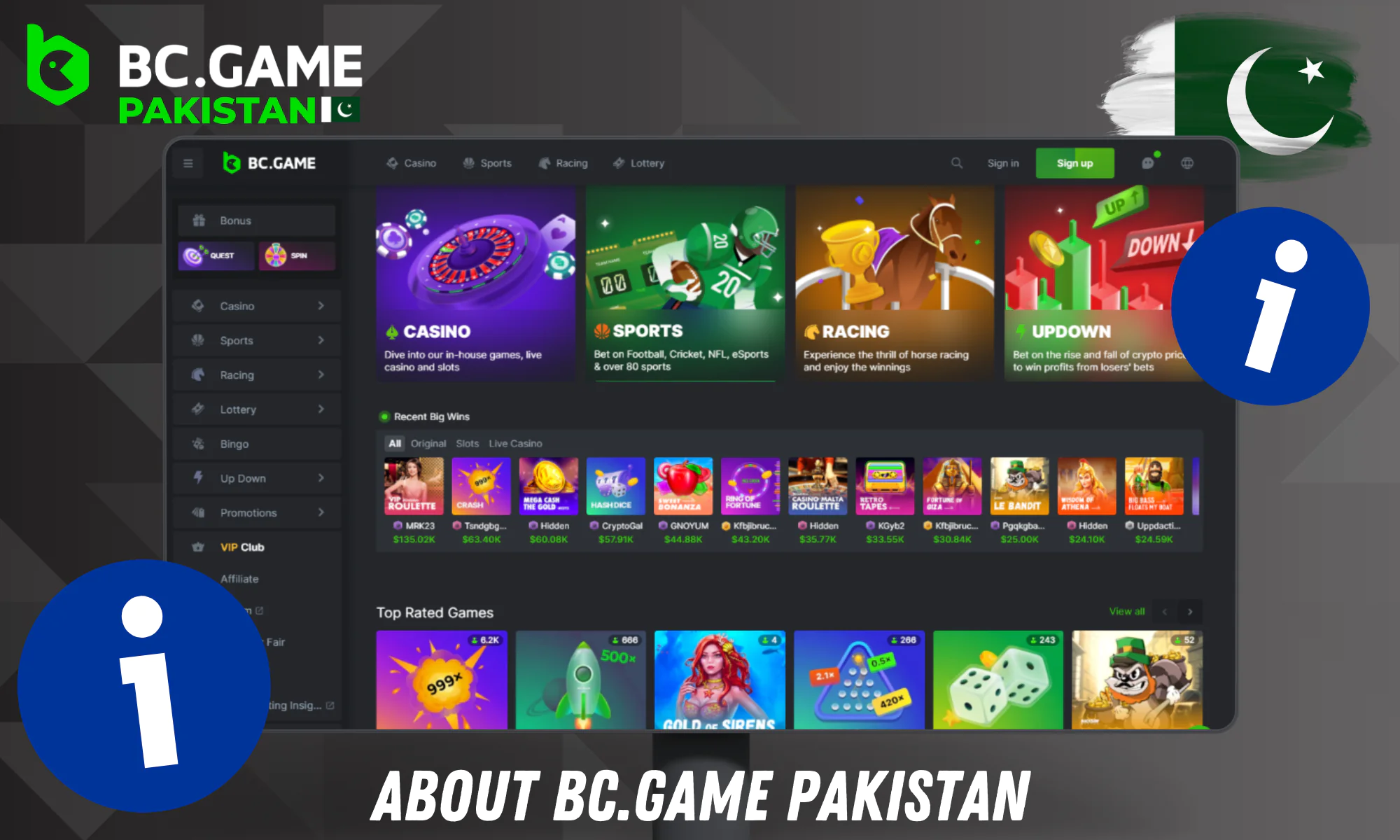Read more about BC.GAME Pakistan casino