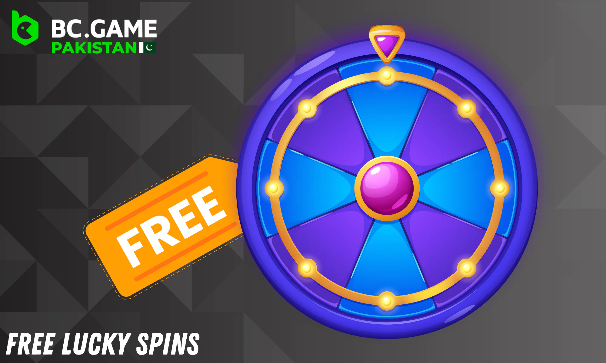 Lucky Spin bonus for slot games at BC Game