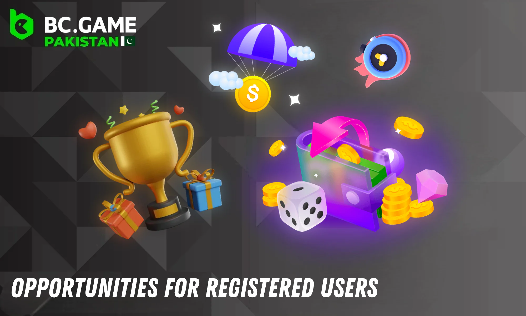 Registered BC Game users have access to a wide range of opportunities