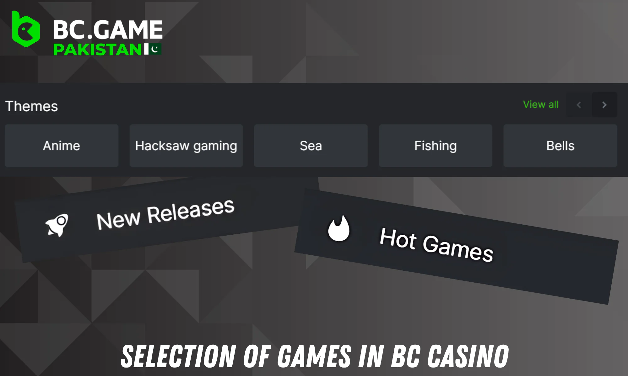 BC Gaming organizes rich collections of games in different categories