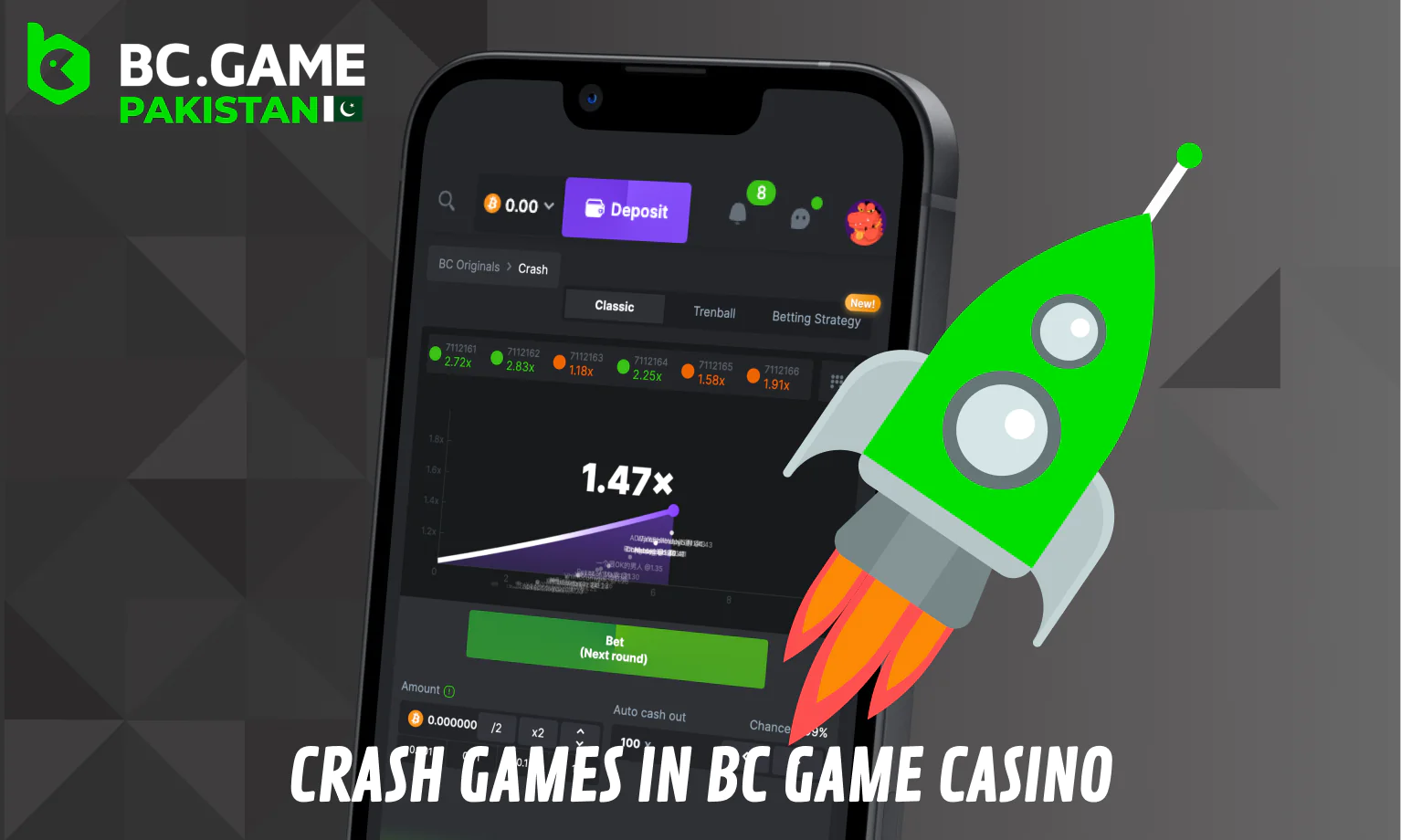 Crash games for Pakistani in BC Game