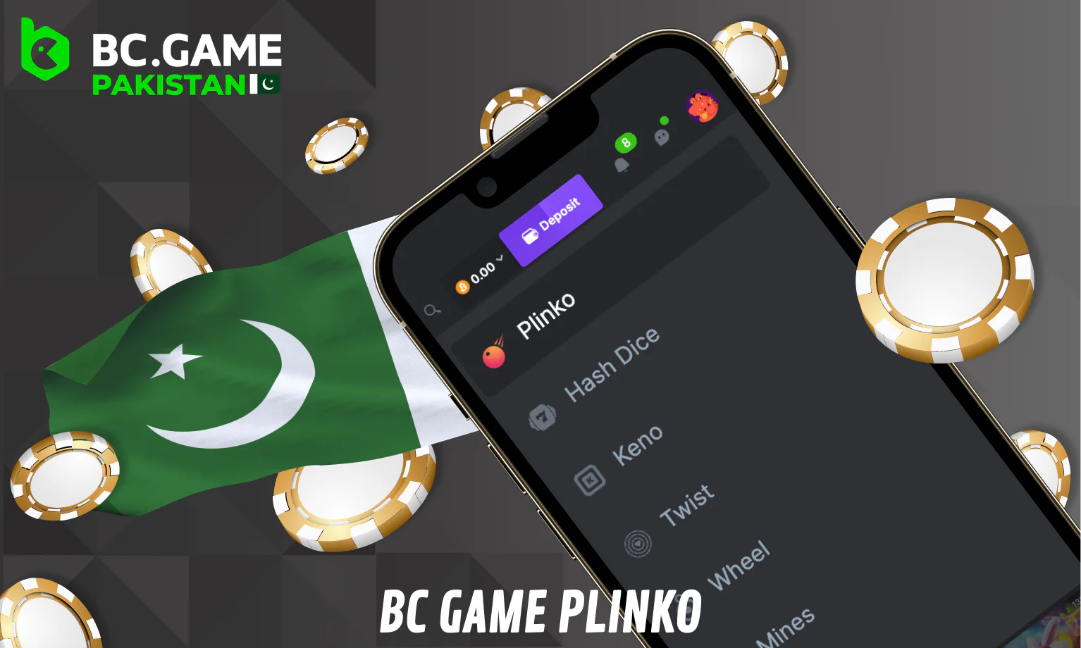 BC Game in Pakistan - Plinko for players