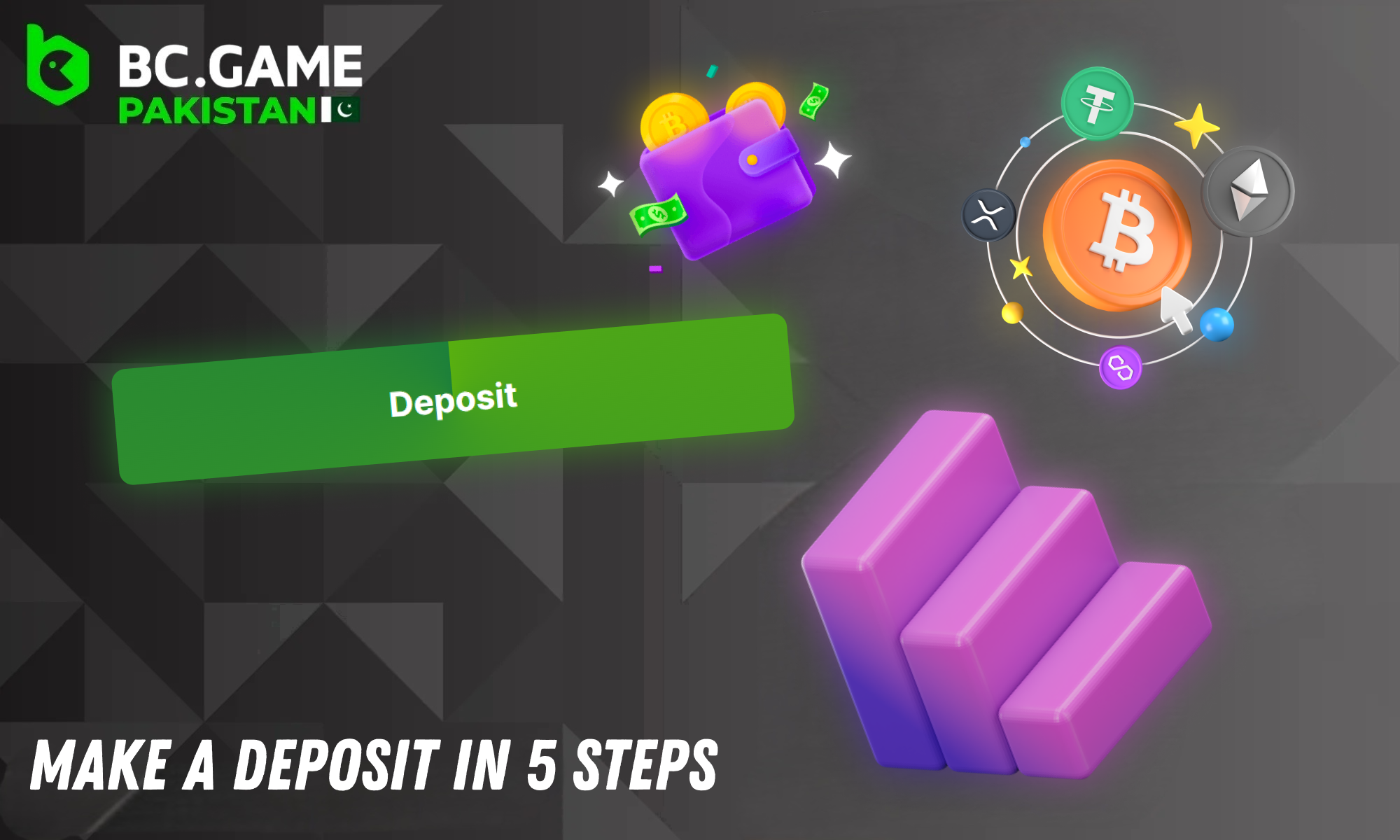 Steps to deposit funds into your BC Game account