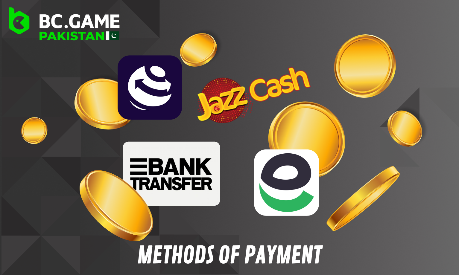 BC Game - payment methods for Pakistani players