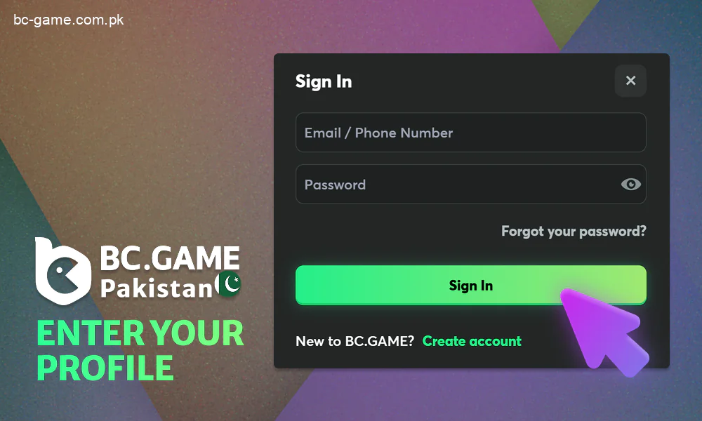 Simple steps to log in to your BC Game account