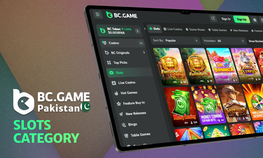 BC Game Pakistan - Slots Category for players