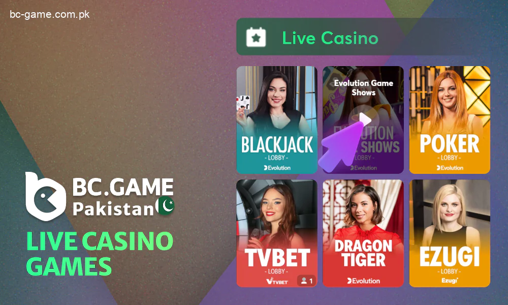 Live Casino experience at BC Game