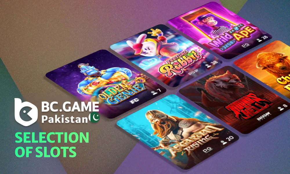 Slot selection for Pakistani players - BC Game