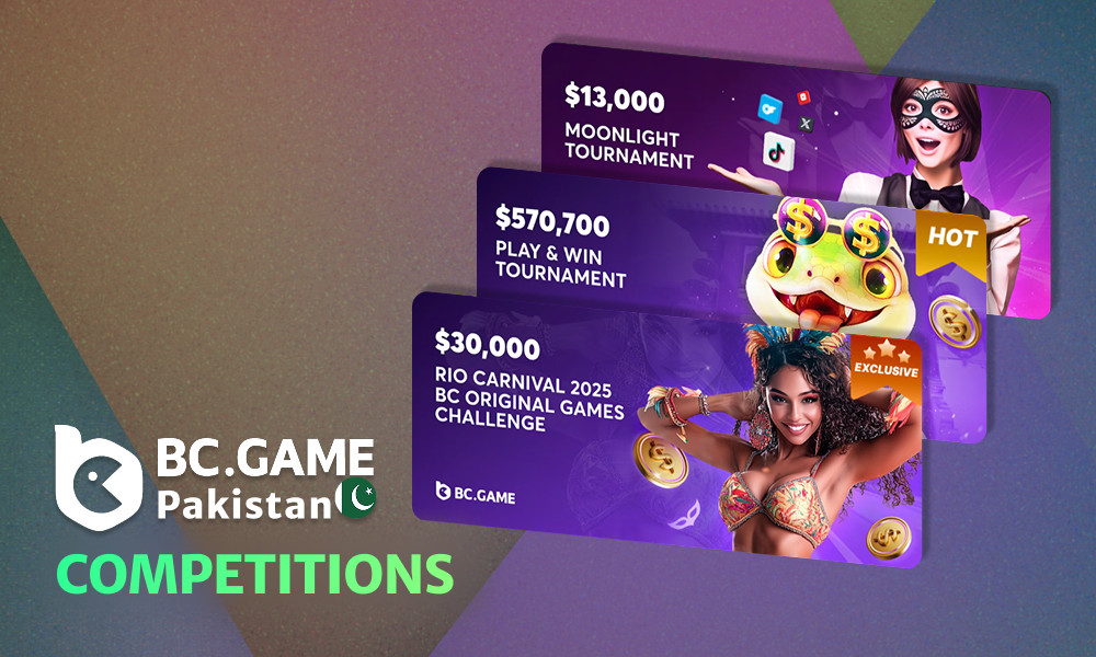 Regular tournaments and competitions for Pakistani players at BC Game